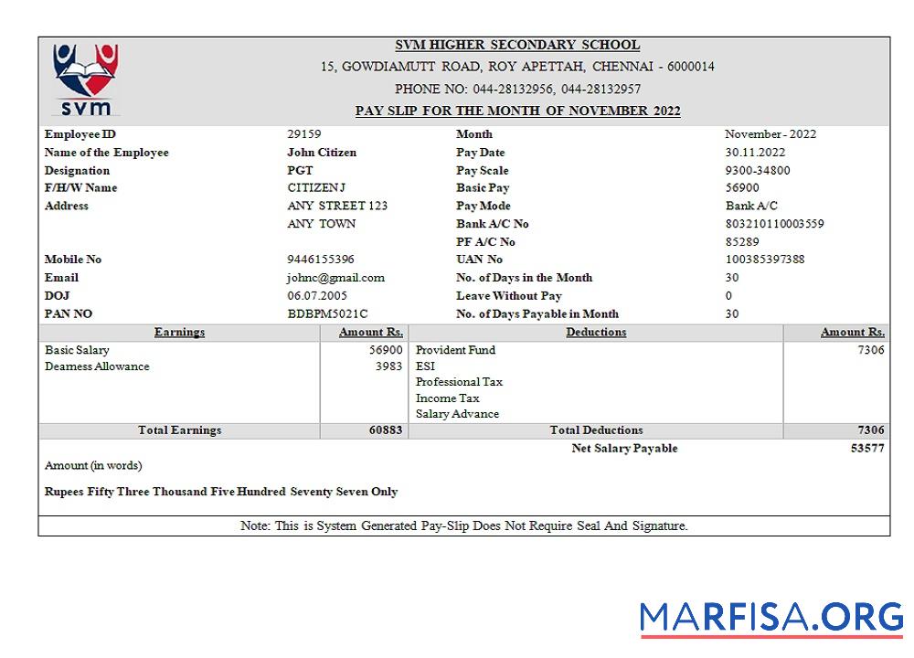 Downloadable India SVM Higher Secondary School educational company (1) template